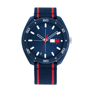 TJ CASUAL WATCH WITH BLUE NYLON STRAP
