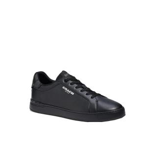 Clip Low Top Sneaker With Signature Canvas - Black