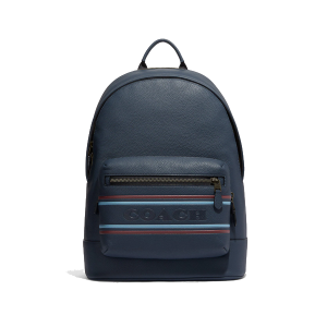 West Backpack With Coach Stripe